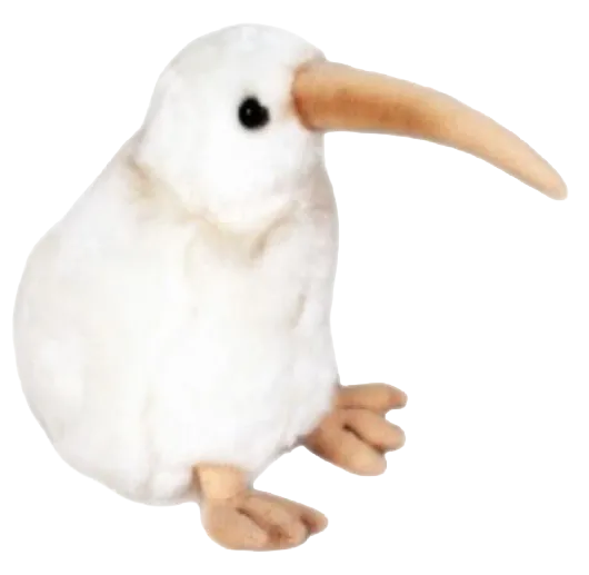 white kiwi toy