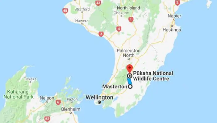 pukaha map north island